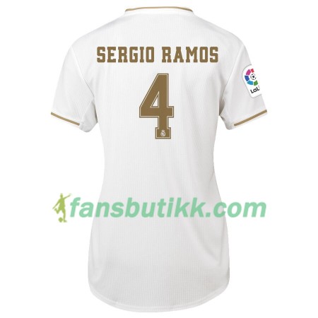 Fotballdrakt Real Madrid Sergio Ramos 4 Dame Hjemmetrøye 2019-2020 Kortermet